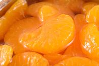 La nutrición conservada más jugosa de la rebanada de la mandarina en azúcar ningunos cualquier añadidos