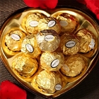 Caja de regalo del chocolate del corazón del doble T16 16pcs en forma de corazón