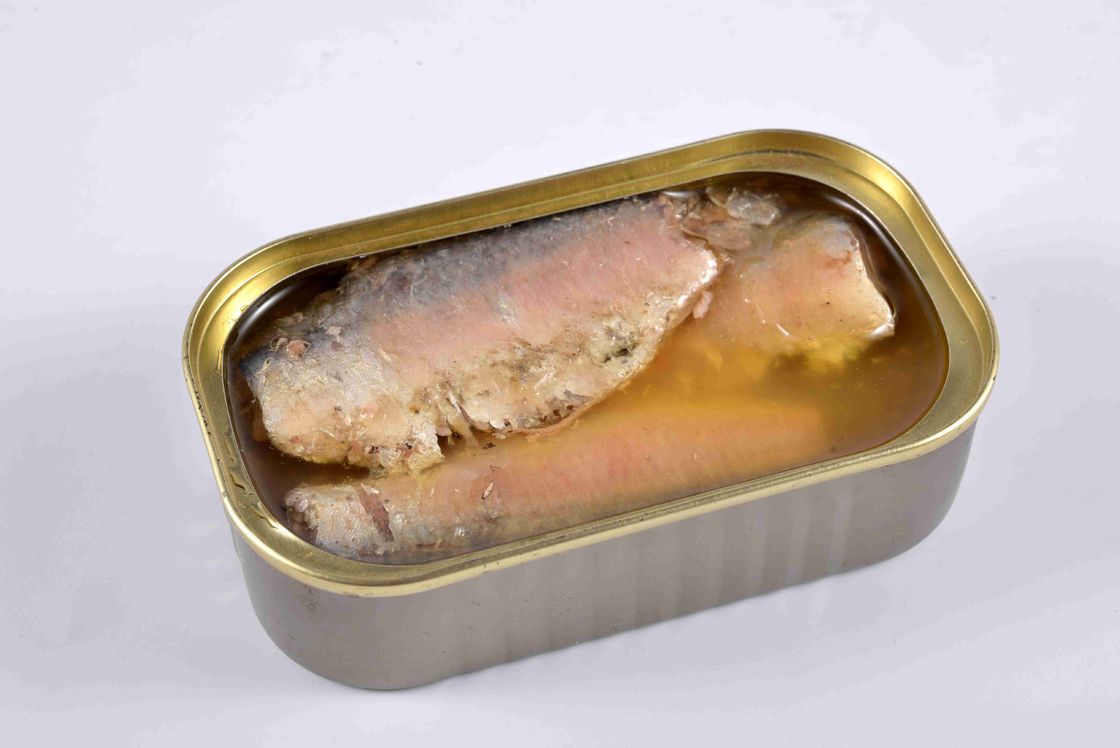 Almacenamiento conservado delicioso de la temperatura ambiente de los pescados de la sardina 3 años de vida útil
