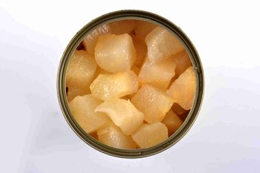 La pera conservada dulce sano parte en dos el tipo proceso del cultivo de GMO de la preservación del jarabe