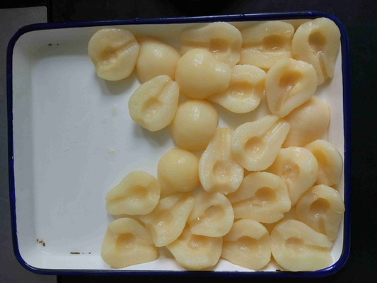 100% de peras enlatadas frescas con jarabe ligero Certificación HACCP