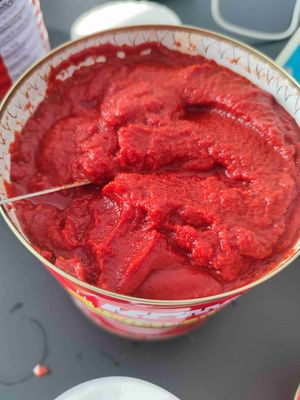 Coulis de tomate enlatado con certificación ISO, Brix 18-20% para compras B2B