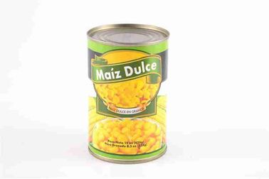 Las verduras conservadas dulce de la seguridad estañaron el maíz dulce en jarabe ningunos preservativos