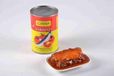 La caballa suave del gusto conservó pescados/la caballa estañada en salsa de tomate ninguna impureza