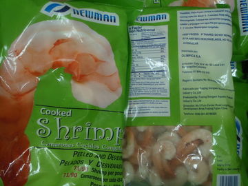 Empaquetado a granel congelado fresco sabroso fino excelente del camarón rojo cristalino de los mariscos