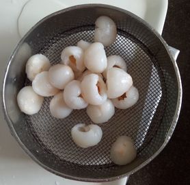 Esterilización da alta temperatura dulce fresca de la fruta conservada del lichi sin los preservativos