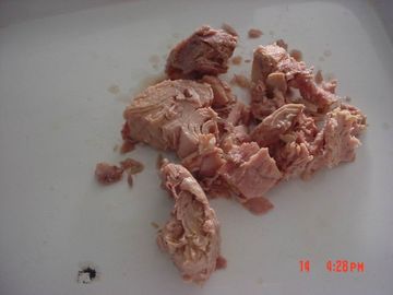 Pedazos conservados gusto fino excelente del atún naturales sin los preservativos