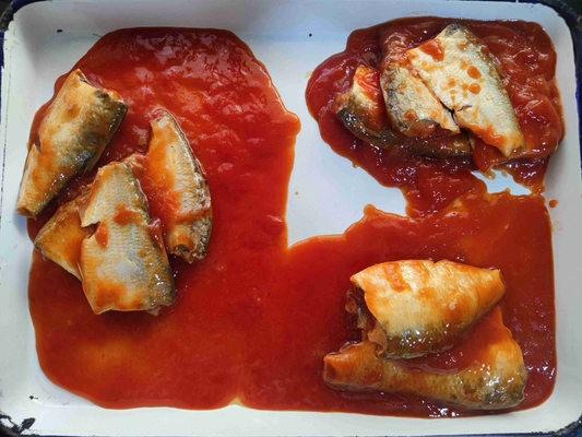 Caballa enlatada con salsa de tomate: un aperitivo delicioso y nutritivo