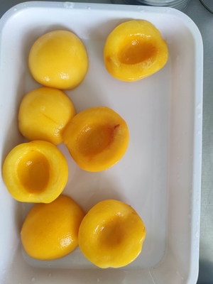 1800 g de peso drenado de melocotón amarillo en jarabe enlatado para el mercado internacional de etiqueta privada