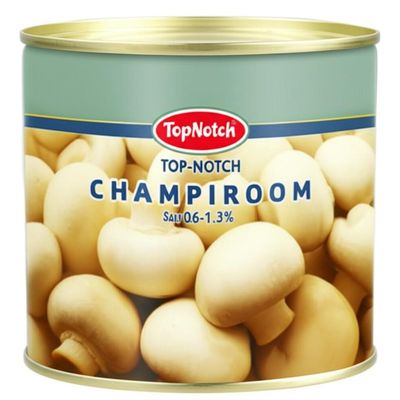 Champignon enlatado de primera calidad con 0,6-1,3% de sal