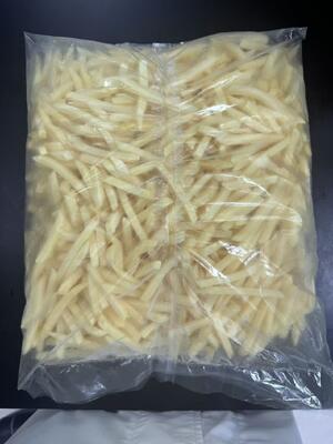 EXPORTACIÓN de Papas Fritas Congeladas de Grado A con corte crudo de 10.00mm X 10.00mm y 24 meses de vida útil