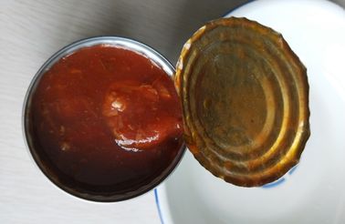 Certificado BRC Salsa de tomate caballa pescado enlatado conservado en aceite con sabor Disponibilidad durante todo el año