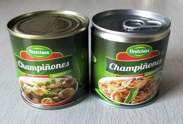 184G conservó rebanadas/pedazos y troncos frescos conservados seta de las setas del champiñón