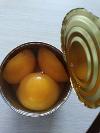 Estante estable Persícolo amarillo enlatado Ingredientes Persícolos Brix 14-17% ligero / 18-22% pesado