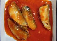 La etiqueta de papel/las latas impresas 425g conservó las sardinas en salsa de tomate
