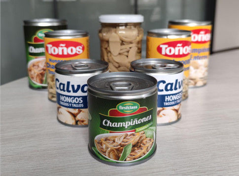 ningún gusto típico de la impureza 425g conservó setas cortadas