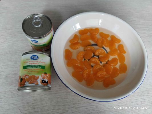 Mandarina dulce de naranja segmentos en lata 2500g