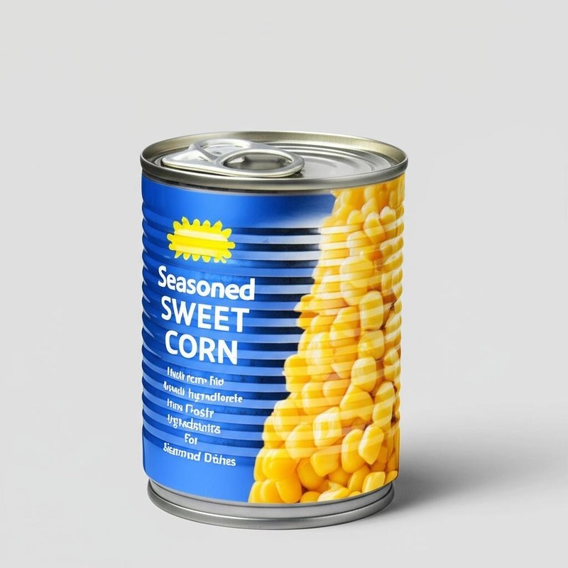 Seasoned Sweet Corn in Can Made from Fresh and Ingredients for Seasoned Dishes