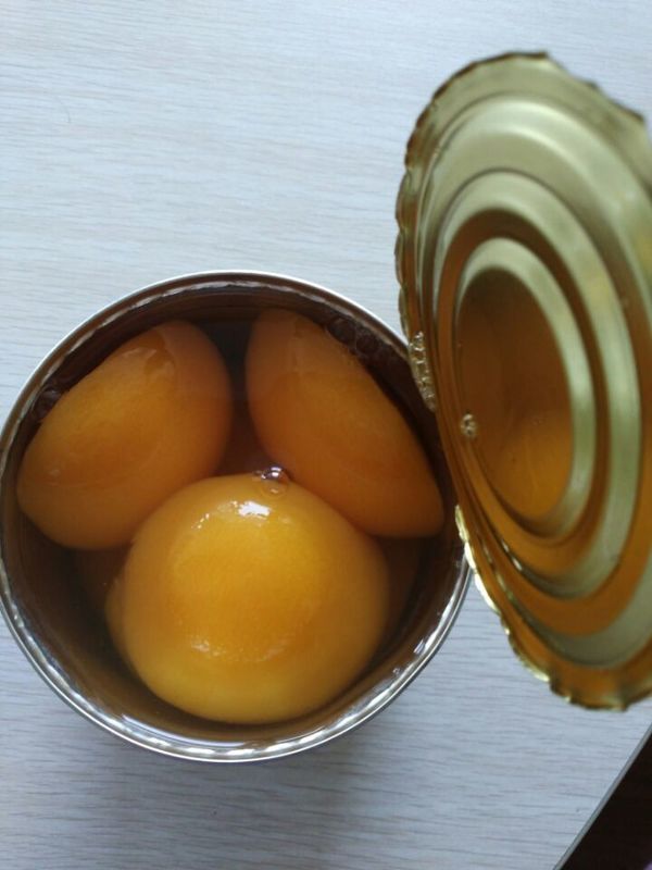 Estante estable Persícolo amarillo enlatado Ingredientes Persícolos Brix 14-17% ligero / 18-22% pesado
