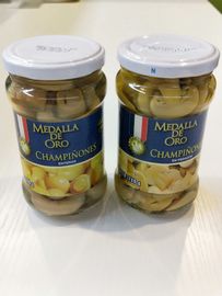 La tapa abierta fácil conservada material fresco 200g de la seta del champiñón del 100% drenó el peso