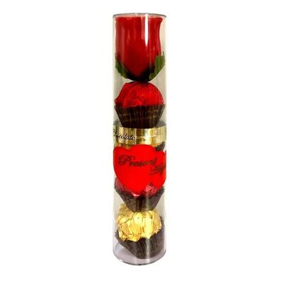 T.4 ROSE CYLINDER Producto de confianza Chocolate compuesto para supermercados